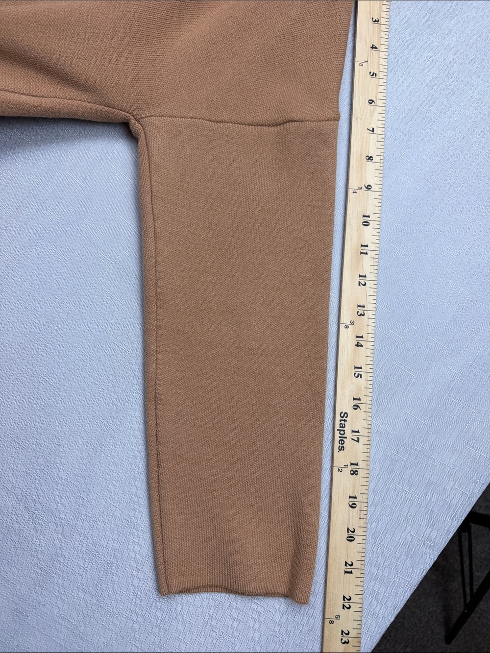 Open-Front Long Cardigan Camel - Picture 8 of 8